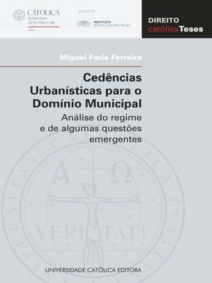 cover image of Cedências Urbanísticas para o Domínio Municipal